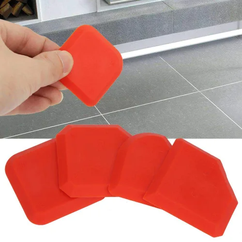 Miniatura 3 de 4 piezas de removedor de sellador de silicona, limpiador de raspador más suave, kit de herramientas de calafateo para un acabado profesional