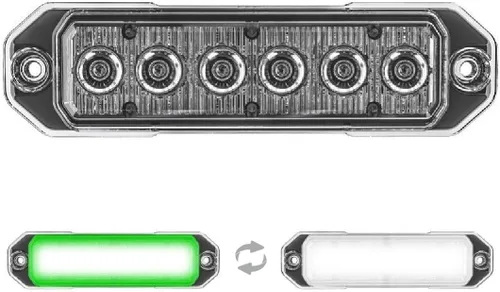 Miniatura 13 de Super Take Down Z-6 TIR LED de montaje en superficie estroboscópica de emergencia y luces de trabajo/TD de advertencia - Luz de rejilla de policía