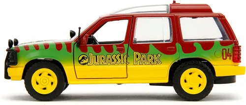Miniatura 7 de Jada Jurassic Park 1:32 1993 Ford Explorer - Coche fundido a presión, juguetes para niños y adultos