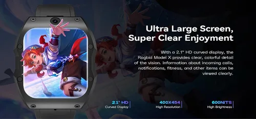 Miniatura 5 de Rogbid Relojes inteligentes 4G LTE para hombre, con doble cámara de 13 MP+5 MP, reloj inteligente de cerámica con tarjeta SIM, monitor de sueño