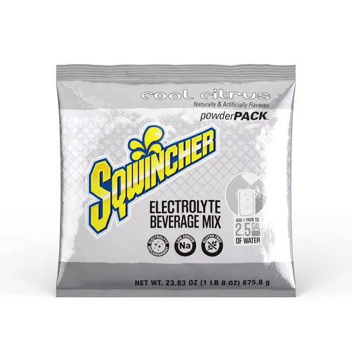 Sqwincher Paquete de polvos | Sabor cítrico fresco | Bajo en calorías | Bajo en sodio | Mezcla de bebida de hidratación para reposición de cítrico