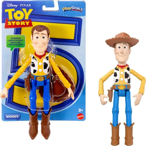 Mattel Figuras de acción de Toy Story de Disney y Pixar de 7 pulgadas, personajes clave de escala de juego, 8 articulaciones más posables con diseño