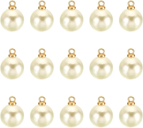 Miniatura 13 de PATIKIL 150 cuentas de perlas de perlas de imitación de perlas colgantes de bricolaje para hacer joyas, pulseras, aretes, collar