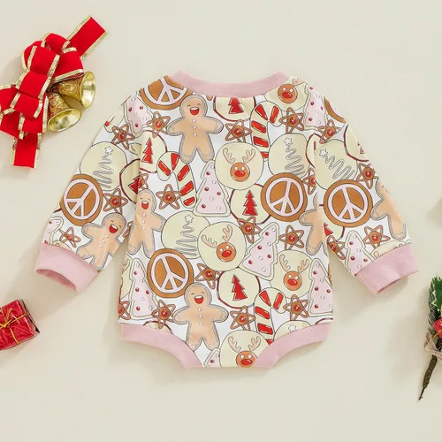 Miniatura 59 de FOCUSNORM Disfraz de Halloween para bebé recién nacida, sudadera de calabaza, mameluco de manga larga para otoño e invierno