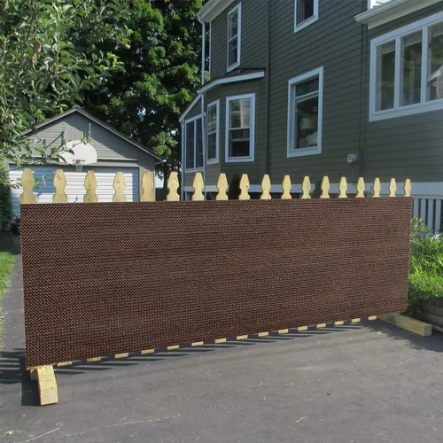 Miniatura 6 de Panel de privacidad marrón de 5 x 7 pies, pantalla de tela de refugio con 95% de bloqueo UV para pérgola, cenador, ventana, patio, resistente