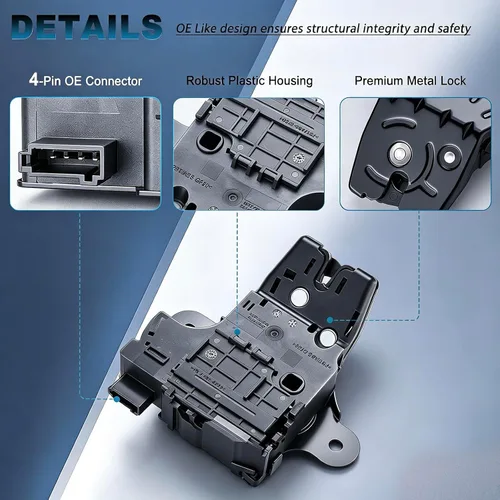 Miniatura 2 de Actuador de pestillo de maletero para Chevrole Chevy Cruze Impala Malibu Sonic Corvette Camaro Buick Regal Lacrosse Verano Allure Cadillac ATS ELR