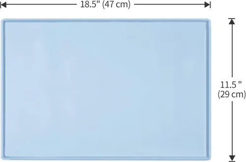 Miniatura 5 de Tapete de comida para perros, bandeja de comida impermeable de silicona, tapetes antideslizantes para tazones de mascotas tipo mantel individual