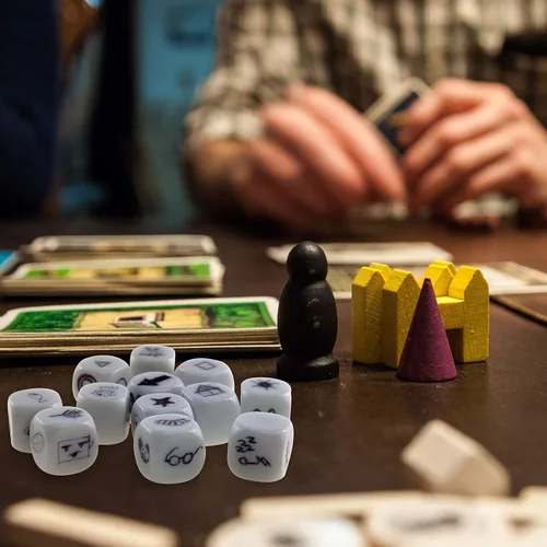 Miniatura 3 de Juego de dados blancos en blanco de 0.631 pulgadas (0.630 in), cubos de dados redondeados de acrílico para juegos, fiestas, diversión, calcomanías