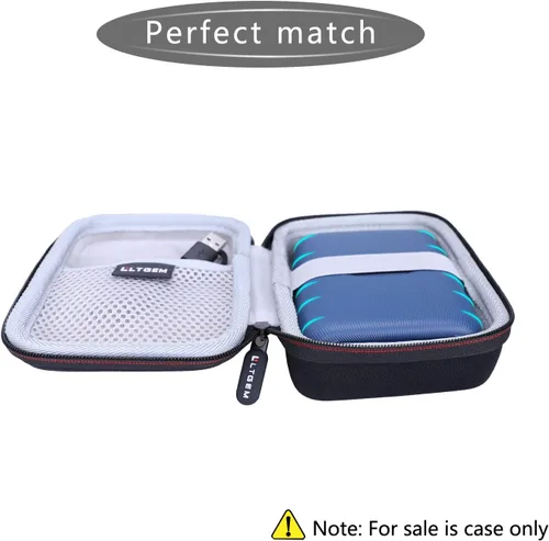 Miniatura 9 de LTGEM - Funda compatible con la impresora Fujifilm Instax Mini Link 3/2/1 para smartphone, bolsa de almacenamiento de viaje rígida - negro y gris