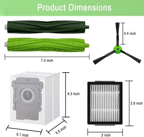 Miniatura 4 de Piezas de repuesto para iRobot Roomba E5 E6 E7 i2 i3 i3+i4 i4+ i5 i5+ i6 i6+ i7 i7+ i8 i8+/Plus i1 E i j Series Robot Aspirador, 1