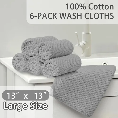Miniatura 69 de VOOVA & MOVAS Toallas de mano blancas - 100% algodón Ligeras Gruesas Secado rápido Suaves Absorbentes, paquete de 4 piezas grandes de 18
