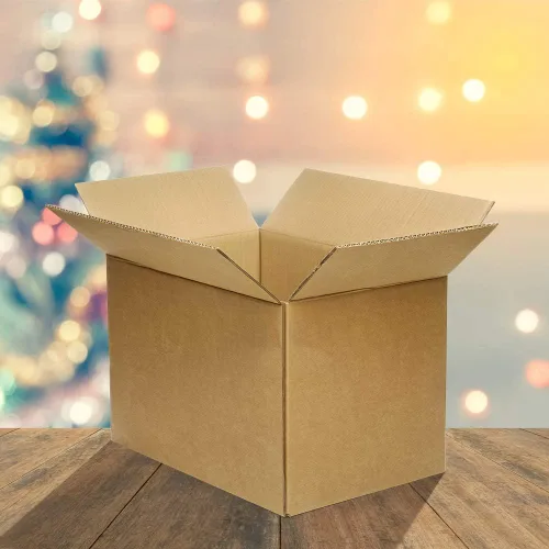 Miniatura 5 de Cajas de envío con embalaje de 8 x 6 x 4 pulgadas, cajas de cartón corrugado pequeñas de kraft para mudanzas, envíos por correo, 25 unidades 25