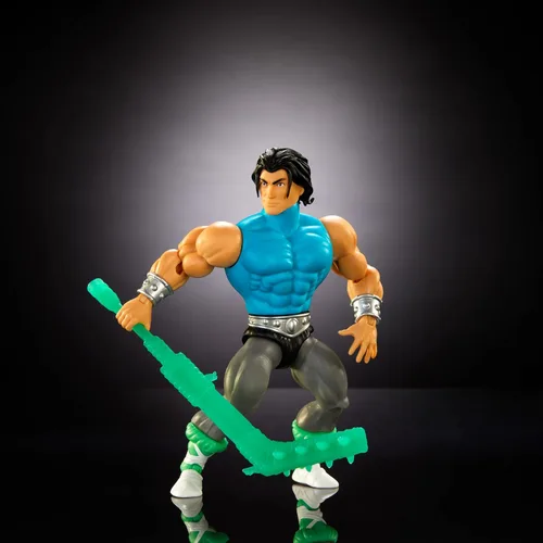 Miniatura 3 de Masters of the Universe Origins Tortugas de Grayskull Casey Jones Figura de acción de juguete, 16 articulaciones, armadura y armas, cruce entre TMNT