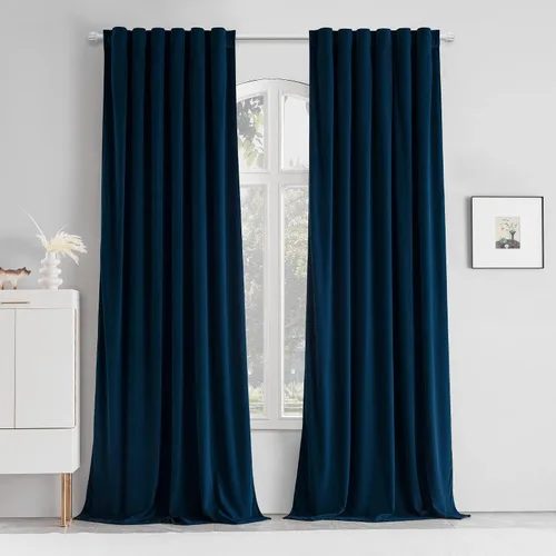 Miniatura 16 de MUMFAS Cortinas con pestaña trasera naranja tostado 52x63 2 paneles