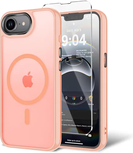Miniatura 160 de Funda para iPhone 11 con protector de pantalla, compatible con MagSafe, ultra delgada, translúcida, mate, a prueba de golpes, color negro