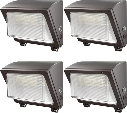 Miniatura 12 de Paquete de luz LED de pared de 75/65/50 W con sensor de atardecer a amanecer, 11250 LM 6000/5000/4000K LED de seguridad de inundación, luces