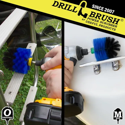 Miniatura 2 de Cabezales de cepillo de fregado con taladro - Accesorios profesionales para detalles de barcos - Suministros de limpieza acuática - Cepillo
