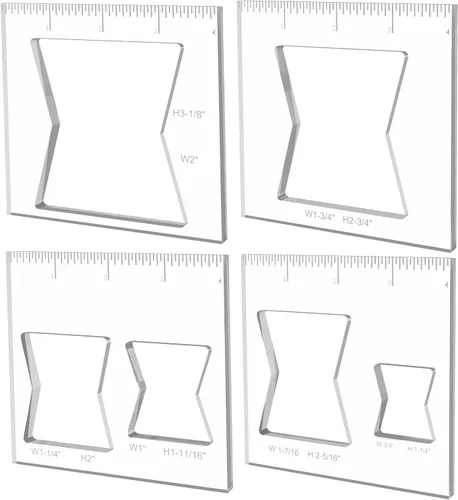 Miniatura 14 de 3 plantillas de enrutador para carpintería, plantilla de enrutador y kit de plantillas con incrustaciones de pajarita