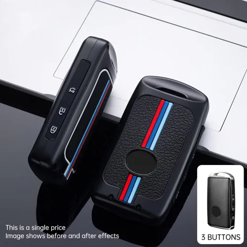 Miniatura 3 de Carcasa de aleación de zinc para llave de coche para Mazda 3 6 Alexa CX3 CX4 CX5 CX7 CX8 CX9 CX-30 CX50 BP BF Sch5 MX-5, Negro