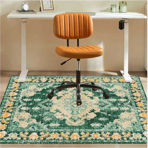 Miniatura 10 de Tapete para silla de oficina para suelo de madera dura, 36 x 48 pulgadas, tapete antideslizante para silla de escritorio para suelos duros, alfombra