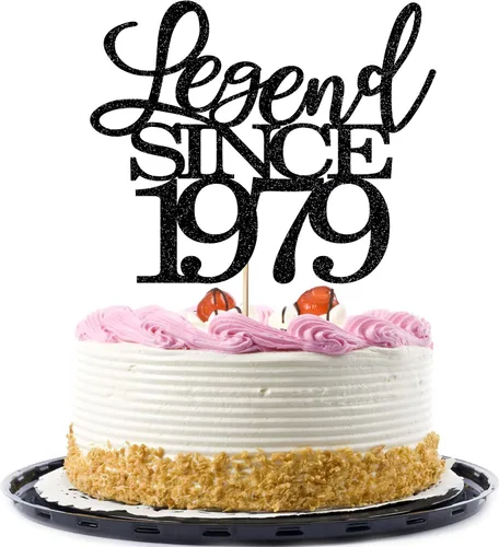 Miniatura 51 de Legend since 1973 - Decoración para pastel de cumpleaños número 53, decoración de pastel de feliz cumpleaños para hombres y mujeres de 53 años
