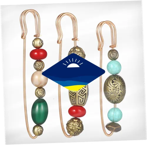 Miniatura 6 de ABOOFAN Conjunto de broche de perlas, suéter, chal, cintura, pantalones, extensor, suéter de seguridad, chal, broche vintage para mujer, ropa