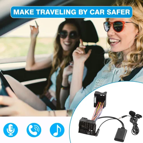 Miniatura 6 de Adaptador AUX de audio compatible con Bluetooth con micrófono, compatible con BMW Z4 (E85/E86), X3(E83), compatible con Mini Cooper (R50/JCW)