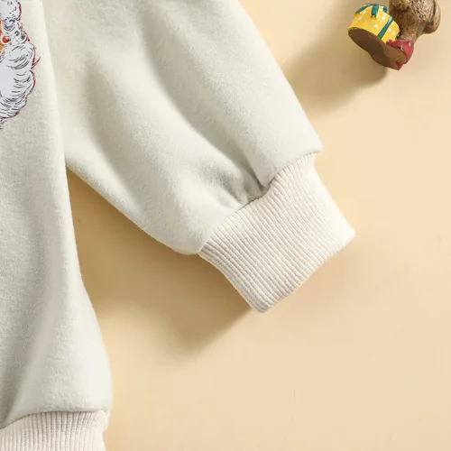 Miniatura 6 de Traje de Navidad para bebé recién nacido, con cuello redondo, manga larga, con burbujas, de gran