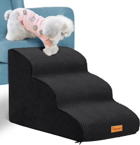 Miniatura 14 de Topmart High Density Foam Pet Steps 2 Tiers,11.8" High,Non-Slip Dog Stairs,Soft Foam Dog Ramp Ladder,Best for Injured,Older Cats,Pets with Joint