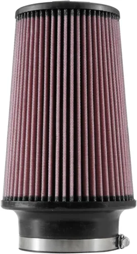 Miniatura 12 de K&N Filtro de aire universal con abrazadera original de alto flujo de por vida: alto rendimiento, premium, lavable: diámetro de la brida: 4
