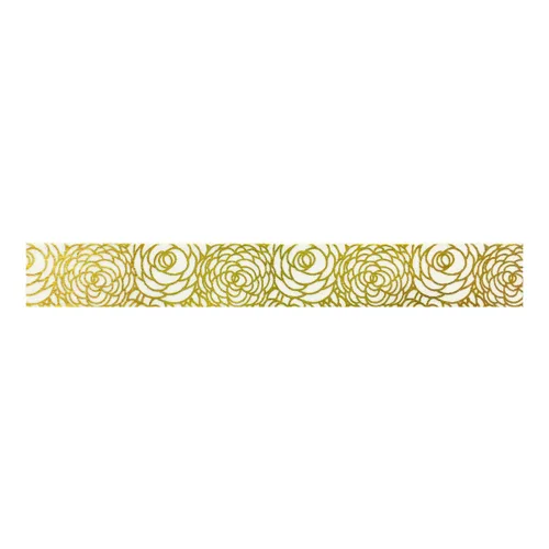 Miniatura 2 de AllyDrew Washi Tapes - Cintas de enmascarar decorativas, peonías doradas brillantes