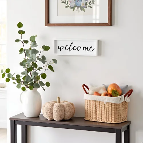 Miniatura 8 de Pearhead Almohada de calabaza sherpa, decoración moderna de otoño para el hogar, Acción de Gracias y Halloween, decoración de vacaciones, calabaza