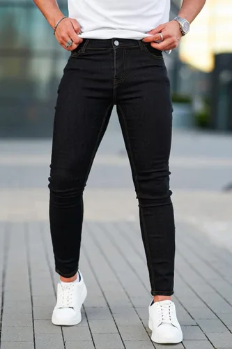 Miniatura 5 de Jeans Gingtto ajustados, desgastados, para hombre