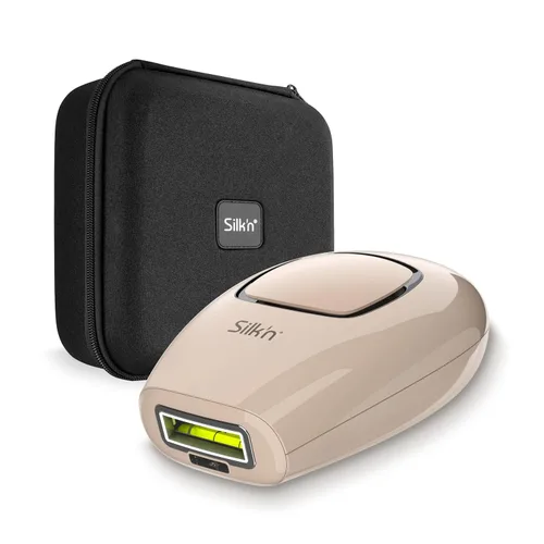 Silk'n Infinity Fast Compact IPL Dispositivo de depilación láser para mujeres y hombres, reducción permanente del vello sin dolor en casa para cara