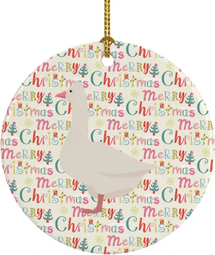 Miniatura 87 de Caroline's Treasures Adorno de cerámica de avestruz común para árbol de Navidad, decoración colgante para el hogar, Navidad, vacaciones, fiesta