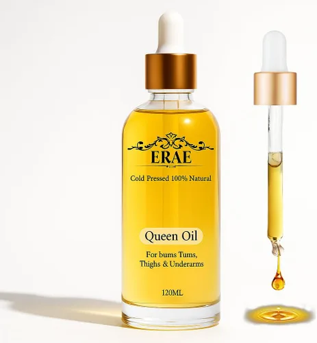 Erae Queen Oil - Aceite reafirmante botánico natural prensado en frío para cara y cuerpo - Hidrata tensa y restaura la elasticidad para la piel