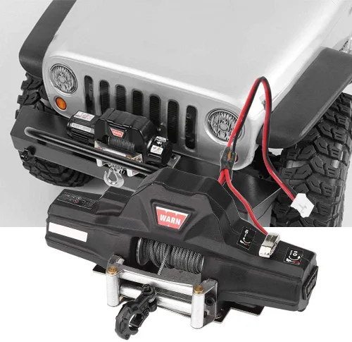 Miniatura 5 de Cabrestante automático de coche Rc, universal escala 1/8 modelo Rc vehículo oruga accesorio de coche Dualmotor Winch con control remoto inalámbrico