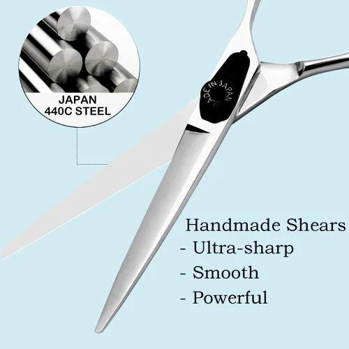 Miniatura 2 de Moontay Tijeras de corte de pelo de 6.0", tijeras profesionales de peluquería de peluquería, JP-440C tijeras de salón de acero inoxidable