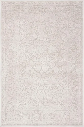 Miniatura 19 de SAFAVIEH Alfombra 8x10 - Colección Reflection - Grande - Gris Claro y Crema, Sin Desprendimiento y Fácil Limpieza, Ideal para Sala de Estar, Gris