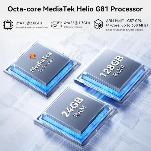 Miniatura 3 de Blackview Fort 2 - Teléfono resistente Android 16, 0.421 in ultra delgado y resistente, teléfono inteligente desbloqueado, 24 GB + 128 GB/2 TB 6.56