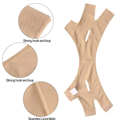 Miniatura 3 de Máscara adelgazante facial, cinturón adelgazante para levantamiento de cara, mejilla facial en forma de V, correa de máscara delgada, línea facial