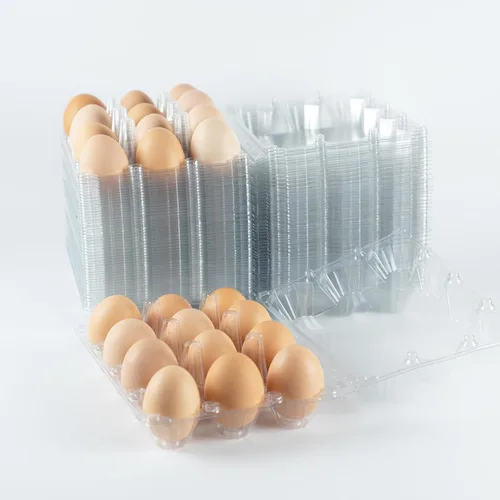 Paquete de 48 cartones de huevos baratos a granel, 12 unidades, cartón de huevos de plástico de 3 x 4 pulgadas, cartones de huevos en blanco
