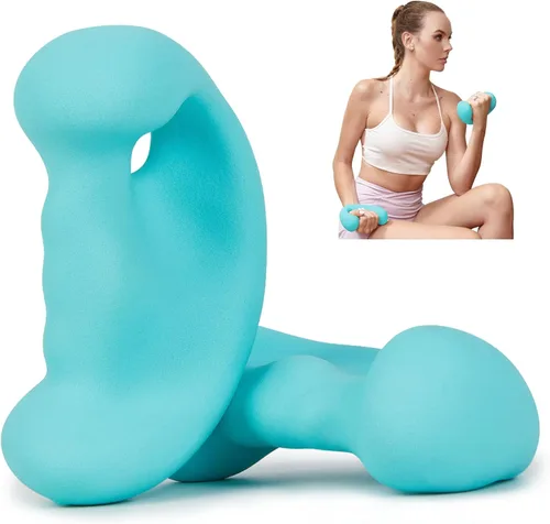 HXD-ERGO Juego de mancuernas ergonómicas para mujeres, pesas de mano para mujeres, para pilates, yoga, correr, entrenamiento de fuerza 4 libras