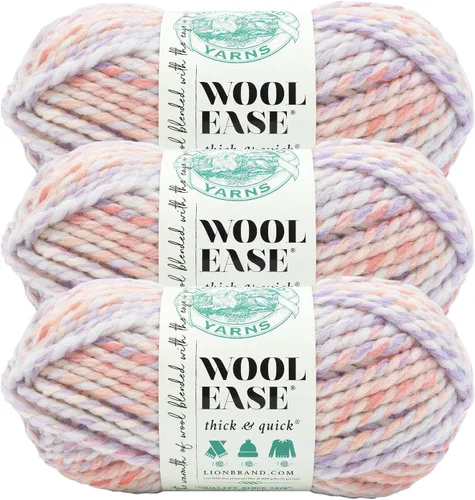 Miniatura 151 de Lion Brand Yarn - Ovillo de lana Wool-Ease Thick & Quick color fuerza aérea