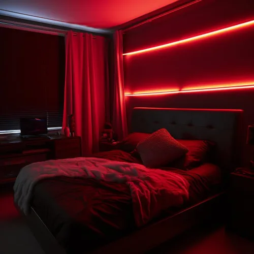 Miniatura 6 de TOPAI Tira LED COB ultrafina de 0.157 in, color rojo, 620-625 nm, 16.4 pies, CC 12 V, alta densidad, 400 LEDs/M 7 W/M, CRI>90 flexible con adhesivo