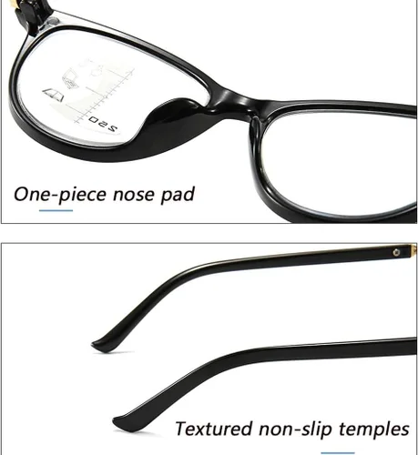 Miniatura 3 de Lentes de lectura con zoom inteligente, antirreflejos, anteojos, revestimiento antirreflectante AR, lectores de calidad (color negro, tamaño: 1.0)
