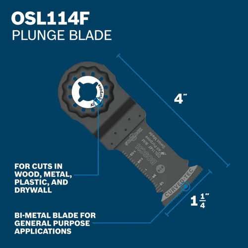 Miniatura 2 de Bosch OSL034F Starlock cuchilla bimetálica para corte profundo