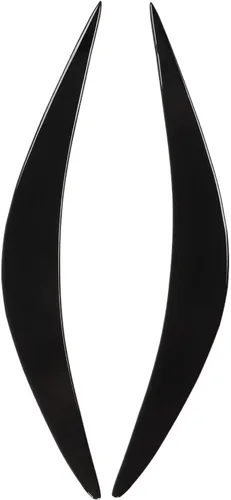 Miniatura 9 de Fydun 2 unids coche faro ceja negro brillante resistencia a la abrasión coche pegatinas ajuste para Infiniti Q50 2014‑2019
