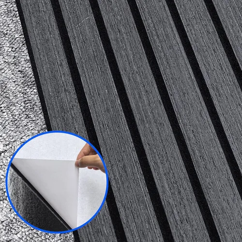 Miniatura 4 de Paneles acústicos de pared autoadhesivos para despegar y pegar, paquete de 8 paneles de 43.3 x 11.8 pulgadas, paneles de absorción de sonido