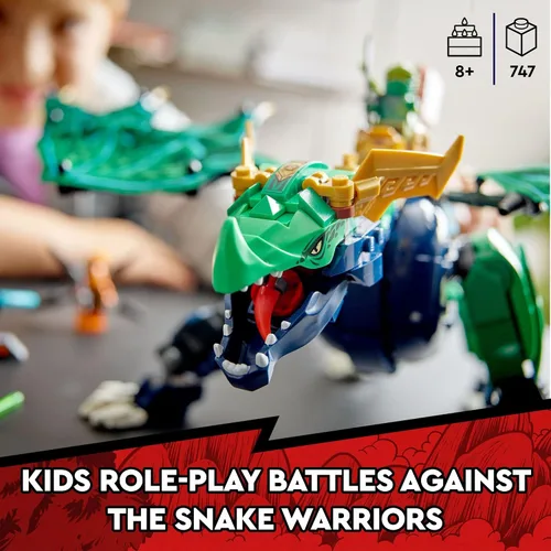 Miniatura 3 de LEGO NINJAGO - Juguete de dragón legendario de Lloyd's, 71766 con figuras de serpiente y minifigura NYA, serie coleccionable de bandera de misión